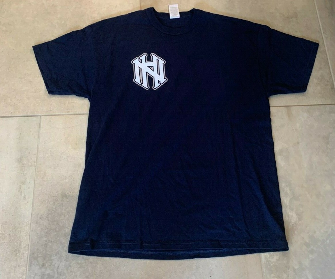 Mens Tshirt T Shirt XL NY New York Yankees Logo Russell Athletics