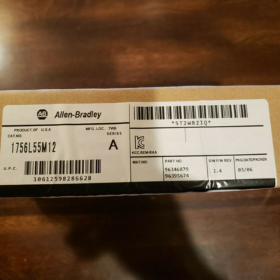 1 PCS New Sealed AB 1756-L55M12 Processor 750KB Memory FRN 1.4 In Box In US
