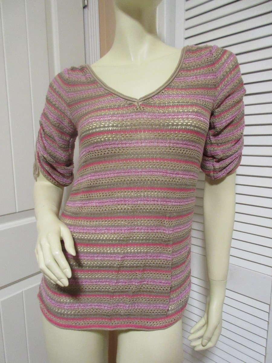 【archive】DKNY GOSS Seethrough Knit DKNY Y2K Vintage 80s 90s Womens Knit Crochet See-Through Top