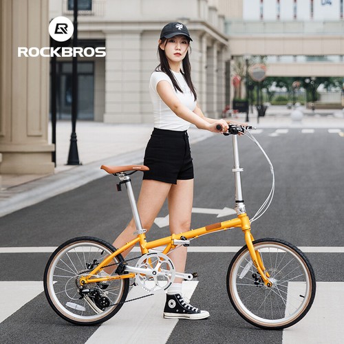 ROCKBROS Folding Bike 20 Inch 8 Speed 11-32T Cassette Wire-drawn Disc Brake - Picture 8 of 14