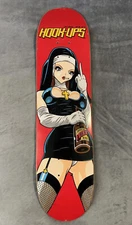 Vintage Hook-Ups Skateboard Deck Evil Nun Jeremy Klein Needle Top 2005 Original