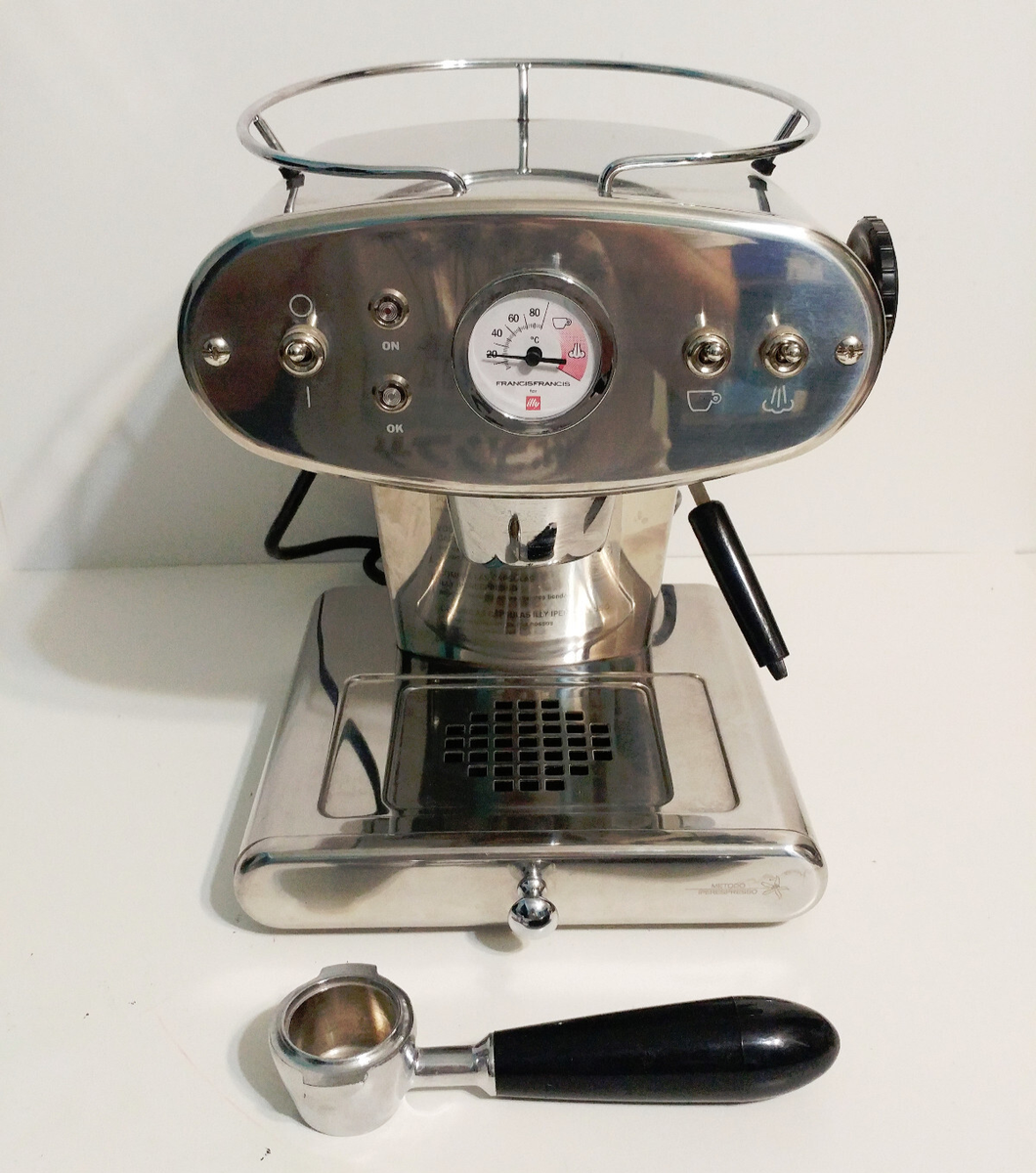 illy Francis Francis X1 エスプレッソ マシン ジャンク品 Francis Francis X1 1st Gen Stainless Espresso Machine 1050W