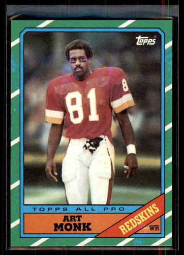 Art Monk #175 1986 Topps card
