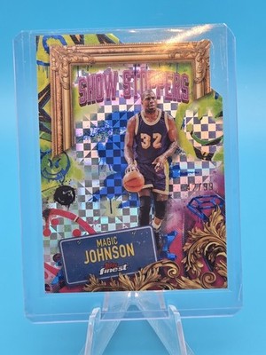 2024-25 Topps Finest - Showstoppers Magic Johnson #S-21 Blue X-FRACTOR /99