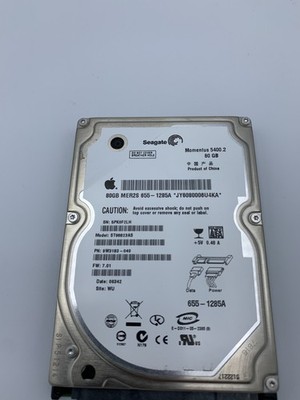 Seagate 80GB ST98823AS SATA 2.5  Hard Drive HDD Mac OSX 10.6.8 Apple harddrive 