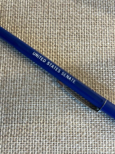 Vintage U.S. Senate Souvenir Blue Ballpoint Pen – DC Capitol Hill Collectible