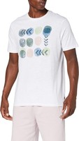 Springfield Herren Kurzarmshirt Freizeitshirt T-Shirt, Weiß, S