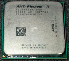 AMD Phenom II X 4 3.4GHz 965 Quad-Core Processor, HDZ965FBK4DGM, AM3, US SELLER