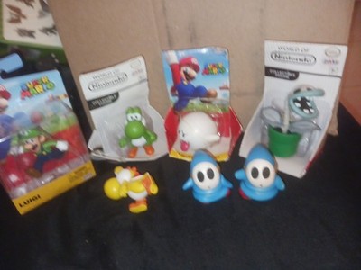 Jakks Pacific Super Mario 2.5'' Action Figure Lot Of 6 Boo Light Blue Shy Guy(X2)
