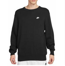 NWT Nike 90 Nike Men's Club Crewneck Sweater, Black, Sz S