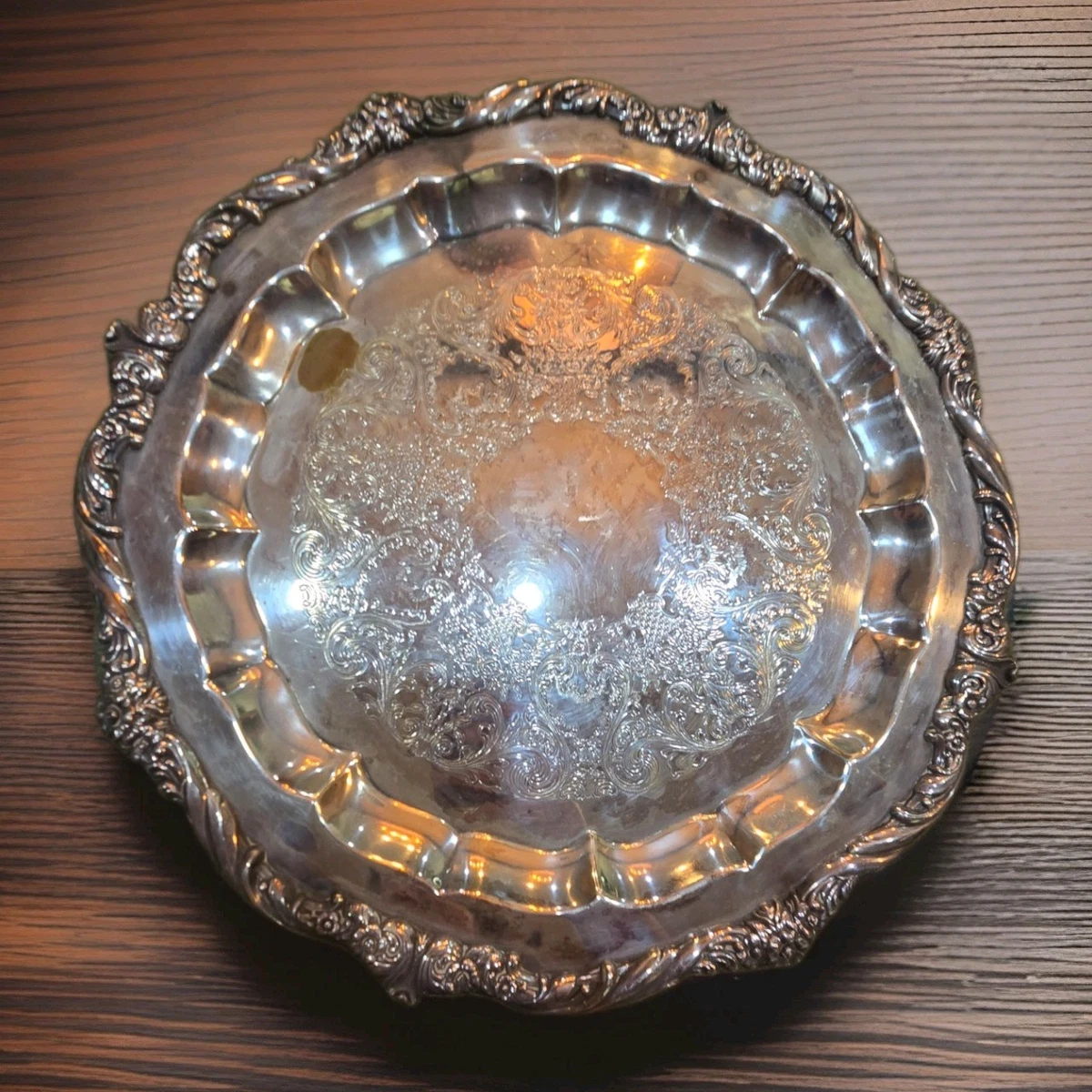 1847 Rogers Bros Antique US Silver-Plated Platters & Trays for