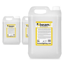 3x Beamz FHF5F Haze Machine Fluid - Water Based High Density Liquid - 15 Litres