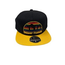 Mitchell & Ness Denver Nuggets NBA Reload 2.0 Fitted Hat 7 3/4 Black Yellow HWC