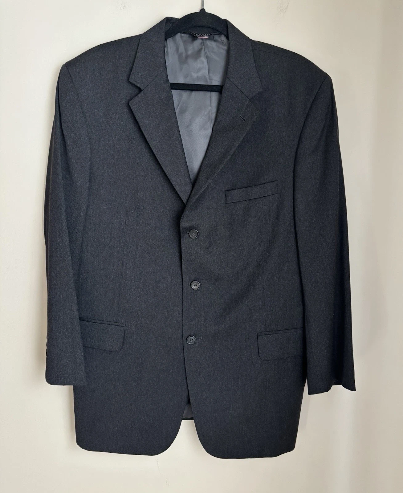 Jos A Bank Signature Collection 100% Wool Dark Gray Sport Coat Blazer Men’s 43R
