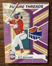 Jett Williams 2022 Panini Elite Extra Edition Future Threads Purple /7 #FT-JW
