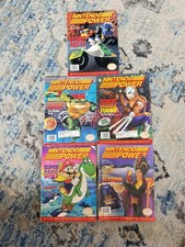 Lot of 5 Vintage 90s Nintendo Power Magazines Mario Street Fighter Battletoads