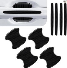 8 PCS Car Door Handle Sticker, Self-Adhesive Reflective Paint Scratch Protec