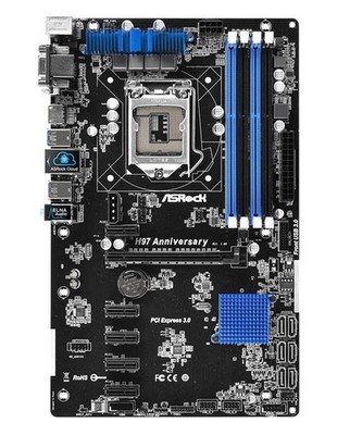 ASRock H97 Anniversary Intel H97 Mainboard ATX Sockel 1150   #37810