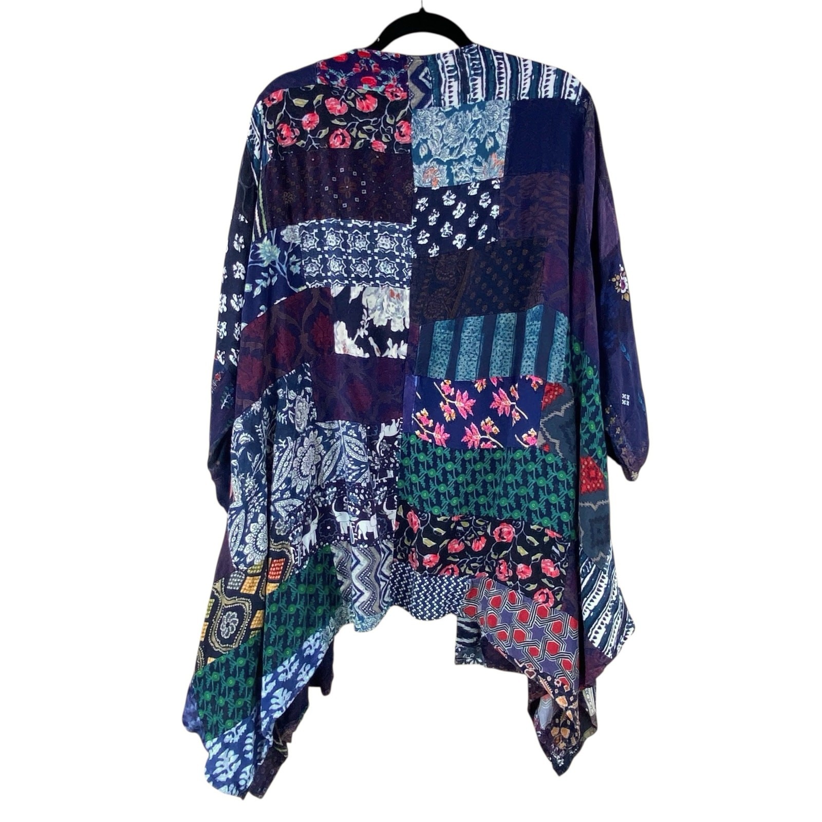 Earthbound Trading Boho Patchwork Open Cardigan J… - image 3