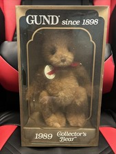 1989 Vintage GUND Collector s Bear. In Box. 9 tall Plush Limited Edtion