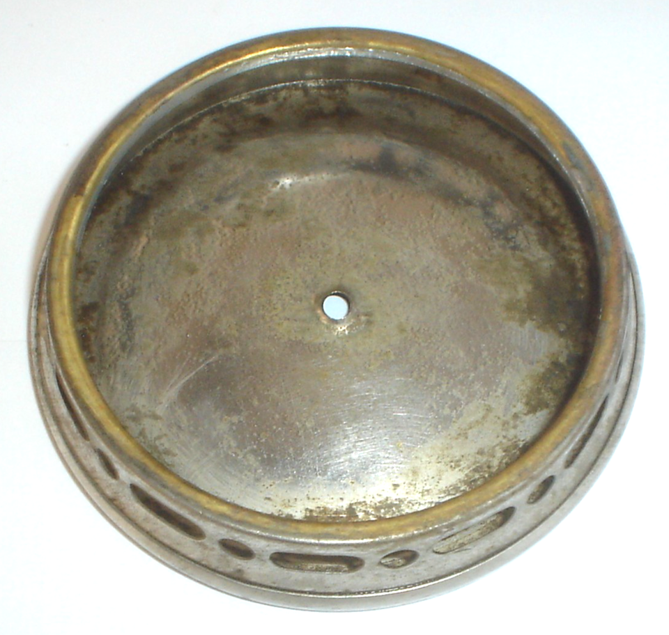 Vault Font Antique Aladdin Hanging / Wall Bracket Oil Lamp Font Bottom Base Plate ...