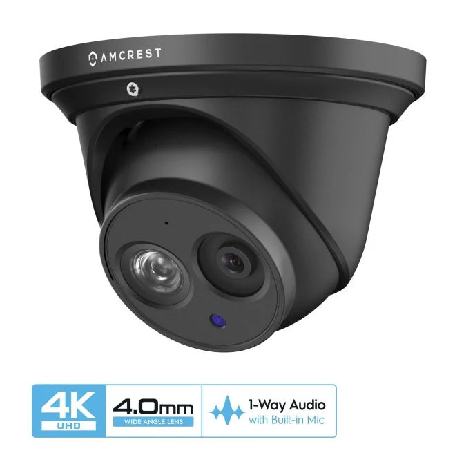 Amcrest UltraHD 4K (8MP) Outdoor Security IP Turret PoE Camera NEW.