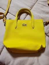 Lacoste L12 Mini Tote, Yellow, Crossbody Bag, Original Price $88