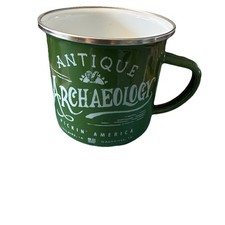 Green Enamel Camping Mug Coffee Cup with Handle NWT