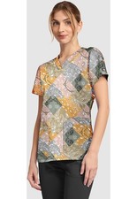 Patch Paisley Dickies Prints Scrubs V Neck Top DK667 PCPY