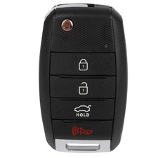 OCPTY 1 X Flip Key Entry Remote Control uncut Fob Transmitter Black