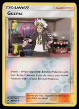 Guzma Reverse Burning Shadows BUS 115/147 Pokemon NM 2017