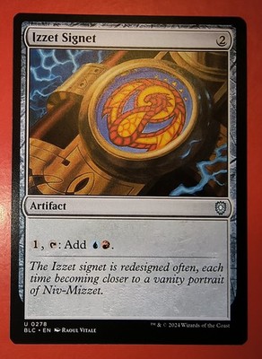 MTG, MAGIC, IZZET SIGNET, 0278, BLC, REGULAR, UNCOMMON, NM