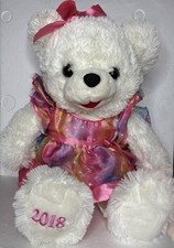 Dan Dee Snowflake Teddy 20 Plush 2018 Girl Bear Dressy Pink Dress Holiday Time
