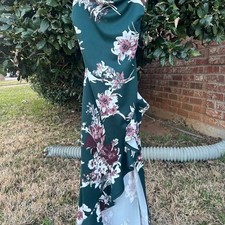 Green/Purple Floral Dress