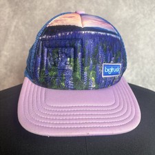 Bigtruck Lavender Lake Sunset Purple SnapBack Unisex Trucker Hat Made In USA
