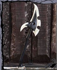Larp Hiebwaffe Axt - Dunkel Elben Kriegsaxt 100cm  Epic Armoury