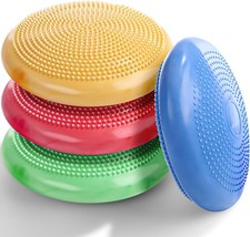 4 Pcs Wiggle Seat for Sensory Kids Inflated Wobble Cushion Sensory Seat Cloud