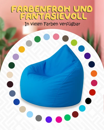 PatchHome Sitzsack XL- Jumbo Sitzkissen Bodenkissen Kinder und Erwachsene - Bild 50 von 203