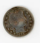 1892 Barber Quarter 90% Silver Coin Error? Strike Damage?  PLS READ!