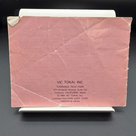 Bump 'n' Jump NES Instruction Manual Nintendo VIC TOKAI Authentic Original 1988