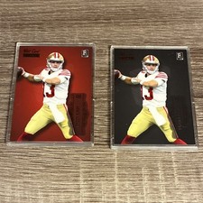 Brock Purdy Red And Black 2022 Wild Card Matte Rookie Cards. rookie card picture