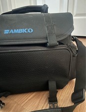Ambico Black Padded Bag Large Camera Camcorder Shoulder Strap Pocket