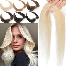 Frontal Hairline Full Lace Cover-up Women Hairpiece Remy Human Hair Patch Topper