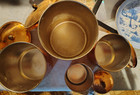 Vintage Nesting Cooper Canister set 4 with lids (Daewoo made in Korea) — photo 3