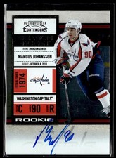 2011-12 Playoff Contenders Season Ticket Marcus Johansson RC Auto Washington