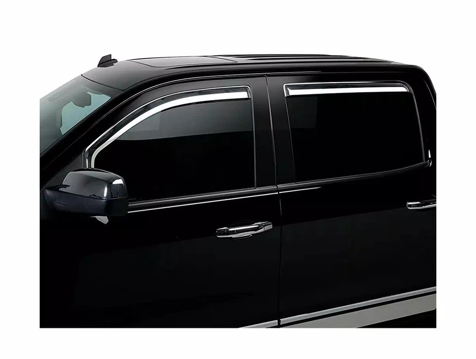 Putco Chrome Window Visors For Cadillac Escalade 21-25 Front/Rear Set Standard - Image 4 of 4
