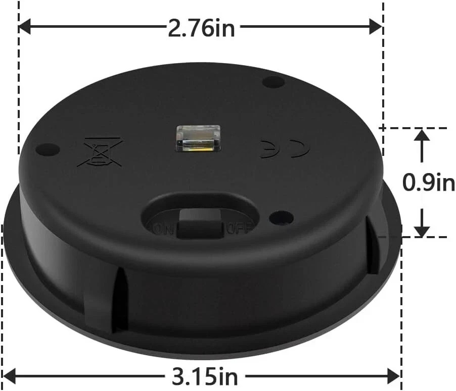 2 Pack Solar Light Replacement Top 3.15in Waterproof LED Lantern for Garden Use