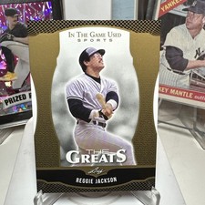 2024 Leaf In The Game Used The Greats Reggie Jackson Gold Parallel Yankees