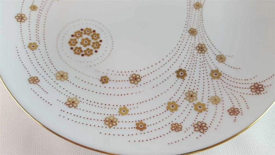 Kuchenteller Dessertteller Frühstücksteller Graf von Henneberg Goldblummchen Rot - Bild 3 von 4