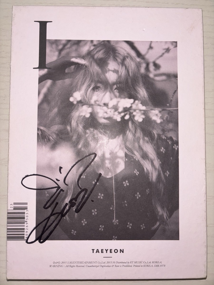 少女時代 TAEYEON 直筆サイン SNSD TAEYEON [I] Autographed Signed Album GIRLS' GENERATION